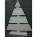 Árvore de Natal da alta qualidade de madeira na cor branca de exposição ao ar livre